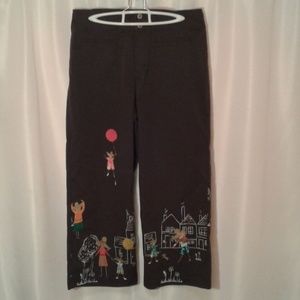 Chico's Brown Pants Mice Design Plus 2.5 or 14